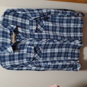 Kut from the Kloth long sleeve XL in blue plaid